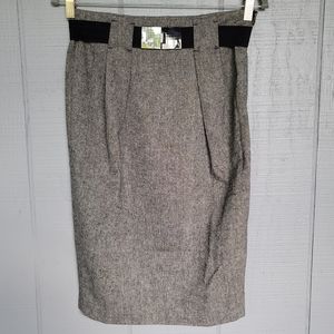 Zara Basic Women's Wool Blend Gray  Pencil Skirt. Size M